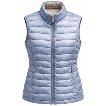 Doudoune Sans Manches Peony Bleu Ciel - Style Casual Chic