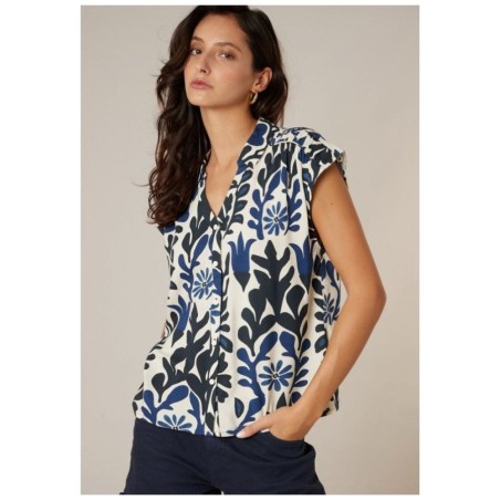 Blouse sans manches florale DEELUXE DAMIA | Viscose