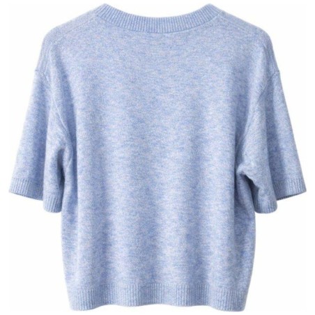 Pull Manches Courtes Bleu Ciel - Grace & Mila