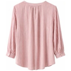 Blouse Femme Rayures Dobby Tom Tailor | Rose & Blanc 2