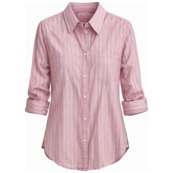 Chemise Longue Popeline Rayée Femme – Tom Tailor