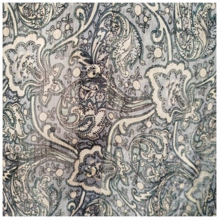 Chemisier Ciel Paisley Bohème – Polyester Recyclé