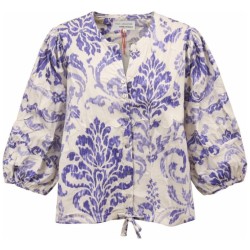 Blouse Motifs Ikat K Design | Coton & Manches Bouffantes