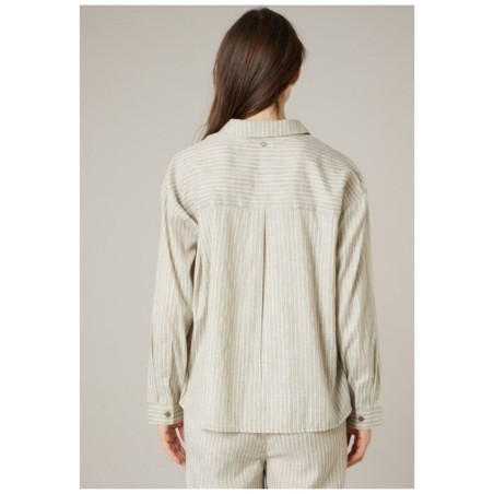 Chemisier Oversize Rayures MOANA – Deeluxe Femme