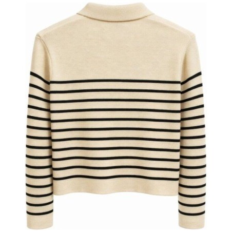 Cardigan Rayé Écru Grace & Mila | Style Marinière