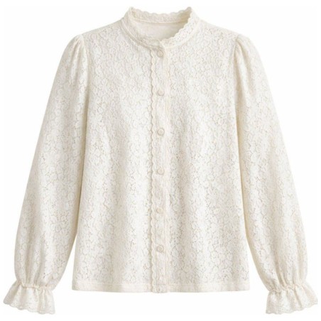Chemise Dentelle Blanche Jagger - Grace & Mila | Romantique