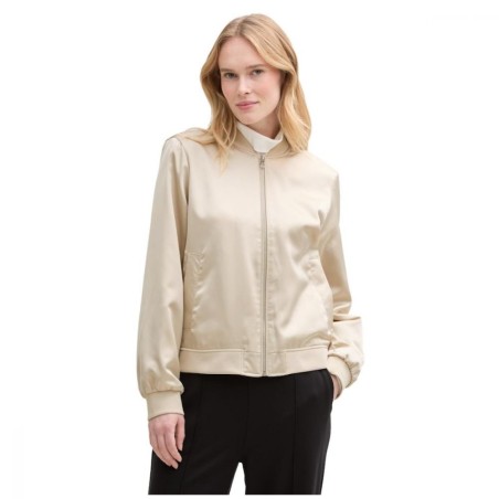 Jacket Bomber Beige Sable TOM TAILOR | Veste Femme