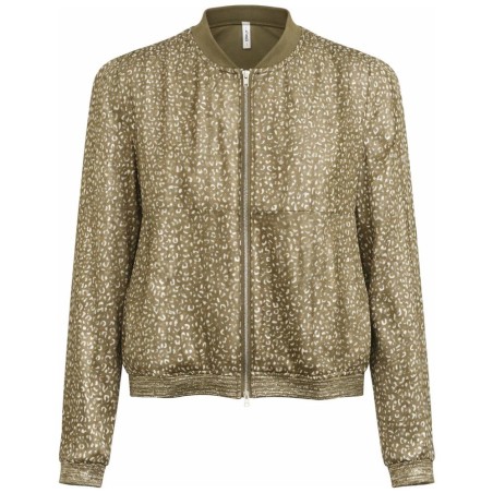 Bomber Léopard Femme ONLY– Satiné & Doré