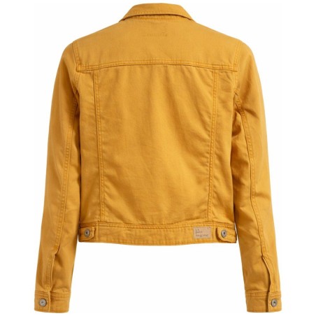 Blouson Denim Jaune Moutarde Coupe Ajustée — Le Petit Baigneur