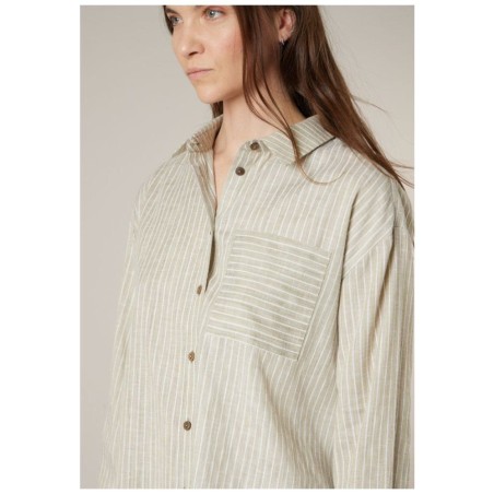 Chemisier Oversize Rayures MOANA – Deeluxe Femme