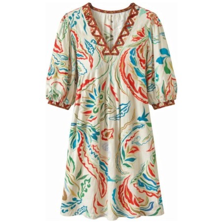 Robe Florale Perlée Bohème — K DESIGN