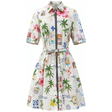 Robe Chemise Imprimé Méditerranée — K DESIGN