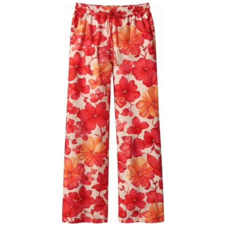 Pantalon Floral Wide-Leg K Design | Imprimé Maxi