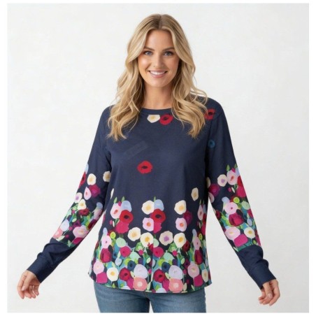 Chemisier Albane Loose Marine - La Cible Rouge
