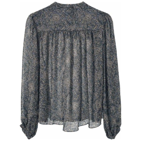 Chemisier Ciel Paisley Bohème – Polyester Recyclé