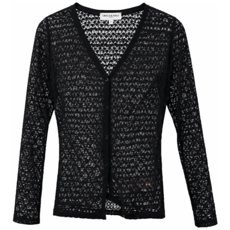 Top Dentelle Manches Longues Grace & Mila | Col V