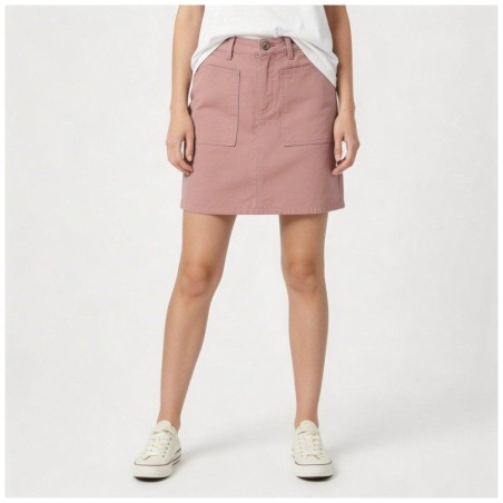 Jupe en denim rose TOM TAILOR | Mini-jupe cargo chic