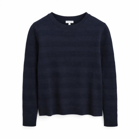 Knit Structured Crew Neck